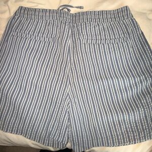 Abercrombie & Fitch Blue Seersucker Pull-On Short 6”